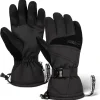Tough Outdoors Ski Gloves - Snow Gloves for Men & Women - Men's Skiing & Snowboarding Gloves - Waterproof Winter Gloves - Women's Waterproof Gloves for Cold Weather - Thermal Snowboard Gloves