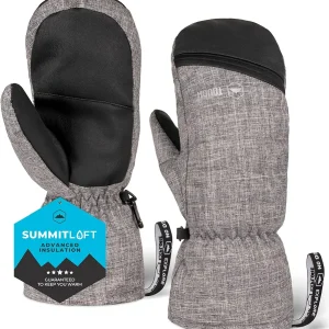 Tough Outdoors Winter Ski Mittens for Men & Women - Warm Insulated Waterproof Snow Mittens for Cold Weather and Snowboarding