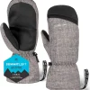 Tough Outdoors Winter Ski Mittens for Men & Women - Warm Insulated Waterproof Snow Mittens for Cold Weather and Snowboarding