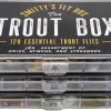 Trout Box - Premium Trout Flies - Assortment of Dry Flies, Nymphs, Euro Nymphs, Stimulators, Wooly Buggers and Streamers for Fly Fishing