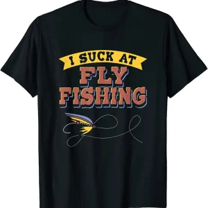 Trout Fly Fishing Fisherman Fish Wader Rod Fishing Vest T-Shirt