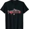 Trout Fly Fishing Fisherman Fish Wader Rod Fishing Vest T-Shirt