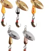 Trout Spinners, Fly Trout Fishing Lures for Bass Salmon Pike, Fishing Spinner Kit Smallmouth Bass Lures with Brass Spinner for Lake River Fishing