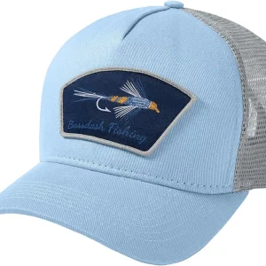 Trucker Hat Embroidered Patch Adjustable Baseball Cap Mesh Back Fishing Hat