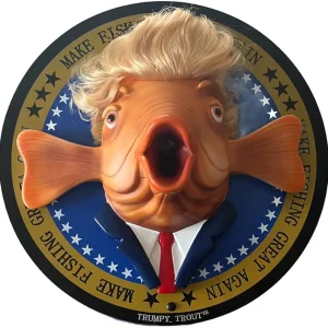 TRUMPY TROUT� | As Seen on TV | The Talking Fish with Hilarious Animations & High Fidelity Speeches | Make Fishing Great Again | The Talking Fish with a Big Personality | Wall Mount or Desk Display