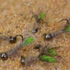 Tungsten Bead Peeping Caddis Jig Fly - Euro Nymph Flies - Hanak Hooks