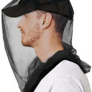 tupi Mosquito Head Net for Insects, 2 Pack, Premium Bug Net for Head, Fly & Bug Protection | Ultra Large & Long, Finest Holes for Camping, Hiking, Fishing, Gardening, Fits All Hats for Men & Women