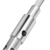 Two Stage Auger Adapter Ice Auger Drill Attachment Fits for 3/4" 7/8" Internal Diameter of Auger Shaft, Ideal for Ice Fishing, Garden Hole Digging and Soil Drilling