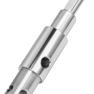 Two Stage Auger Adapter Ice Auger Drill Attachment Fits for 3/4" 7/8" Internal Diameter of Auger Shaft, Ideal for Ice Fishing, Garden Hole Digging and Soil Drilling