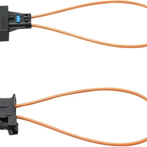 UGSHY 2 Pack Car Fiber Optic Loopback Cable, Waterproof Automatic Diagnostic Cable Tool, Female and Male Adapter, Universal Automotive Fiber Optic Test Loop for Truck SUV Car (Black & Orange)