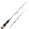 Ultra Light Short Ice Fishing Rod 23.6" Portable Spinning Pole Winter Fishing Tackle