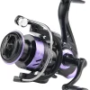 Ultralight Spinning Reel 5.2:1 Gear Ratio Freshwater Saltwater Surf Fishing Reels,Max Drag 11lbs 500-1000 CNC Aluminum Spool Perfect for Ice Fish Reel