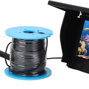 Underwater Fishing Camera, 1080P 4.3in Bright Screen Ultra Wide Angle Lens Fish Finder with 30m Cable for Ice Lake Boat Kayak Fishing