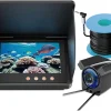 Underwater Fishing Camera, 4.3 Inch Monitor Portable Fish Finder Camera 1080P HD LED Waterproof Camera with 220� Wide View for Ice Lake Sea Boat Fishing