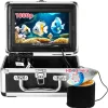 Underwater Fishing Camera, 7" HD LCD DVR Fish Finder with 36pcs Infrared White Dual Lights 1200TVL Waterproof Fishing Camera IP68 for Boat, Lake, Ice Fishing