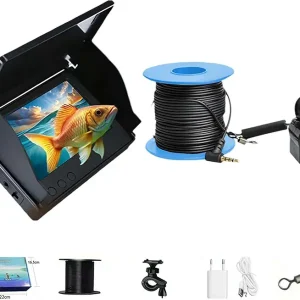 Underwater Fishing Camera, Top Notch Fish Finder, Ice Fishing Camera Underwater with 4.3'' LCD Screen, 220� Wide-Angle Lens, Infrared Night Vision Light, Stop Guessing, Catch More