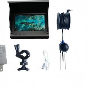 Underwater Fishing Camera with 4.3'' IPS LCD Screen & 2000cd Brightness, Portable Waterproof Fish Finder 220� Ultra-Wide HD Lens, 98ft Cable, 5000mAh Battery for Ice, Lake, Boat, Kayak Fishing