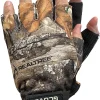 Unisex Alaska River Fingerless Lightweight Breathable Non-Slip Grip Fishing Gloves with Elasticized Cuffs | for Outdoors, Fly Fishing, Paddling, Hiking