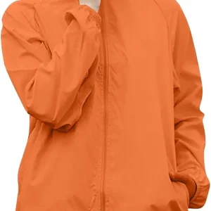 Unisex Rain Jacket Lightweight Hooded Raincoat Waterproof Windbreaker Clothing Packable Rain Coats With Pockets
