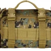 UNISTRENGH Utility 3P Military Tactical Duffle Waist Bags MOLLE Assault Shoulder Backpack Multifunction EDC Pouches Heavy Duty Fanny Packs (Jungle camouflage)