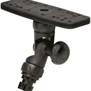 Universal Fish Finder Mount, R Lock Rectangular Base for Kayak and Canoe Fishing Boats, Compatible with Garmin, Lowrance, Humminbird and More