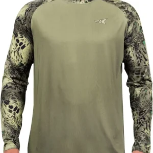 UPF 50 Fishing Shirts for Men, Long Sleeve Fishing Hiking Shirt, Breathable Moisture Wicking, Sun Shirts for Men