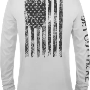 UPF 50+ Fishing T Shirts for Men Women Long Sleeve - UV Sun Protection, Lightweight