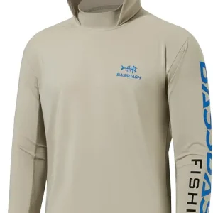 UPF 50+ Men�s UV Sun Protection Long Sleeve Performance Fishing Hoodie Hooded Shirts