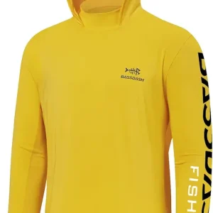 UPF 50+ Men�s UV Sun Protection Long Sleeve Performance Fishing Hoodie Hooded Shirts