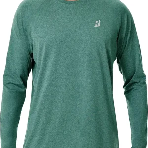 UPF 50+ Sun Shirts for Men, UV Protection Long Sleeve Swim Shirt, Lightweight Rash Guard for Fishing Hiking Running