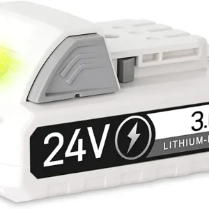 ?Upgrade? 24V 3.0Ah Replacement Battery for Snow Joe, Sun Joe, Power Joe, Aqua Joe 24V iON+ Tools 24BAT-LTX 24VBAT-LTW 24VBAT-LTE 24VBAT-LT 24VBAT 24VBAT-XR Lithium Ion Power Tool Battery