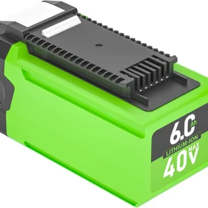 ?Upgrade 3rd Generation? 40V 6.0Ah 29472 Lithium-ion Battery Replacement for Greenworks 29472 29462 Battery,Compatible with Greenworks 40V G-MAX Power Tools