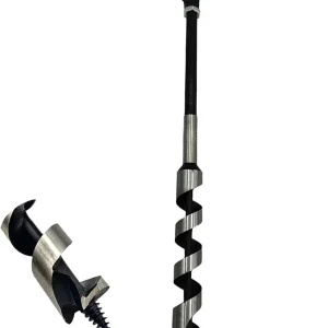 Upgrade Lengthen Hand Auger Drill Bit 1� x 15�,Hand Auger Wrench Scotch Eye Wood Auger,Protable Easy Wood Auger, Perfect for Camping Shelter Building,Outdoor,Hiking
