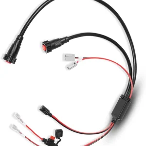Upgrade Replacement for Garmin 010-12676-40 All-in-One Power Cable For Used with Summit Ice Fishing Shuttle Compatible with Panoptix LiveScope System Panoptix PS22 transducer ECHOMAP Chartplotter