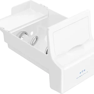 Upgraded 241860812 Refrigerator Ice Bucket Compatible with Frigidaire Ice Maker Replacement, Ice Bin Auger Assembly Parts AP4432835 FGHS2332LE0 FGHS2342LF0 DGUS2635LE0 FGUS2635LE0 Ice Maker Tray