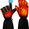 USB Heated Gloves for Women Men Rechargeable Waterproof Cold Weather Arthrithis Gloves Touchscreen Thick Cotton Heated Gloves Design for Winter Gift Motorcycle Skiing Hunting WorkingCycling