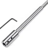 Utoolmart 7" Forstner Bit Extension (5-3/4" Drilling Depth) - 3/8" Collet, 1 Count, Ideal for Wood Turners, Furniture & Construction