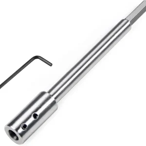 Utoolmart 7" Forstner Bit Extension (5-3/4" Drilling Depth) - 3/8" Collet, 1 Count, Ideal for Wood Turners, Furniture & Construction