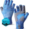 UV Fishing Gloves - Fingerless, Kayaking & Sailing - UPF 50+ Sun Protection