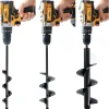 VASGOR Set 3 (1.6x12, 2.6x12, 3.5x12) Auger Drill Bit for Planting - Easy Planter Garden Auger - Bulb & Bedding Plant Augers - Posthole Digger for 3/8� Hex Drive Drill