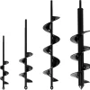 VASGOR Set of 4 (1.6x9, 2.4x12, 3.2x16, 4x16) Auger Drill Bit for Planting - Easy Planter Garden Auger - Bulb & Bedding Plant Augers - Posthole Digger for 3/8� Hex Drive Drill