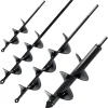 VASGOR Set of 4 (1.6x9, 2x14.5, 2.6x16.5, 3x12) Auger Drill Bit for Planting - Easy Planter Garden Auger - Bulb & Bedding Plant Augers - Posthole Digger for 3/8� Hex Drive Drill