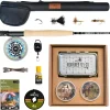 Ventures Fly Co. | Starter Packages | 23 Fly Fishing Accessories Complete Gear Combo | Perfect Beginner Kit | Includes Rod, Reel, Line, Flies, Leader, Tippet, Forceps, Nipper, Floatant & Net