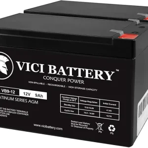 VICI Battery 12V 9Ah SLA Battery for Marcum LX-3TC Ice Fishing Sonar - 2 Pack Brand Product
