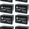 VICI Battery 12V 9Ah SLA Battery Replaces Marcum LX-5 Ice Fishing Sonar - 8 Pack Brand Product