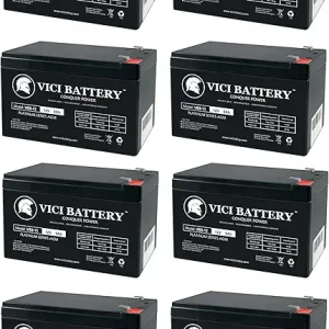 VICI Battery 12V 9Ah SLA Battery Replaces Marcum LX-5 Ice Fishing Sonar - 8 Pack Brand Product