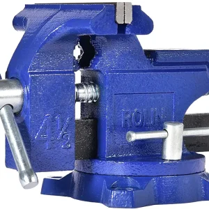 Vise Bench Vise 4-1/2 Inch With 240 Degree Swivel Base Clamp Tools Home Vises Rotation Base