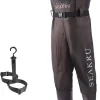 Waders for Men, Fishing Chest Waders Waterproof with Boots, 2-ply Nylon/PVC Waders for Women with Boot Hanger