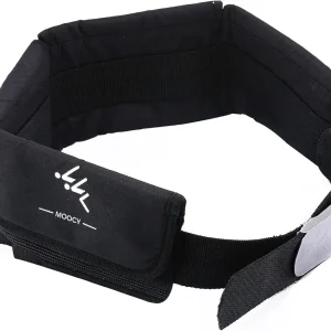 Waist Scub-a Weight Belt, Adjustable Scub-a Weight Belt with 4 Neoprene Pocket, Durable Dive Weight Belt for Fre-e Diving with Stainless Steel Buckle and Adjustable Webbing(Black)