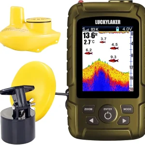 Water Handheld Fish Finder Boat Sonar Wireless Fish Finders Waterproof Portable Display Depth Finders Transducer Sea Ice Fishing